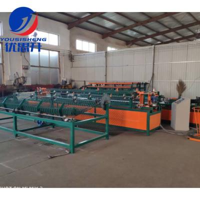 China Automatic Factory Chain Link Fence Metal Wire Mesh Making Machine With Touch Screen for sale