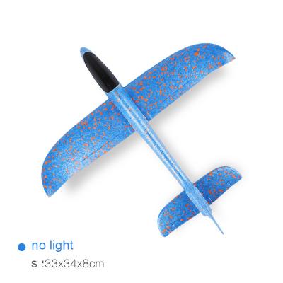 China Promotional Airplane Light Jet Hand Gift 48cm EPP Inertial Bubble Planes Flat Launch Glider Kids Outdoor Toys Large Foam for sale