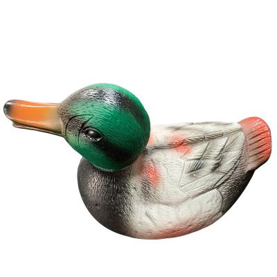 China The Three Sizes Viable Green Gray Make Funny No Battery Voice Simulation Duck Pet Toys for sale