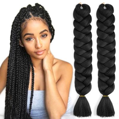 China X-Ring Hair Elephant Braids Hair Braiding Extensions 24 Inch 165G High Temperature Synthetic Fiber Hair Extensions For Braiding 50pcs/Carton for sale