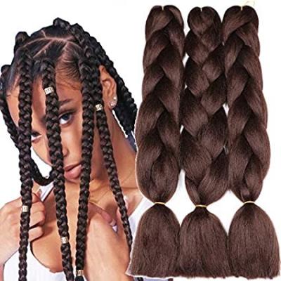 China X-Ring Hair Synthetic Elephant African Braids Crochet Hair Extension 3PCS/PACK 100G Ombre 3 Tone Yaki Jumbo Braiding Hair for sale