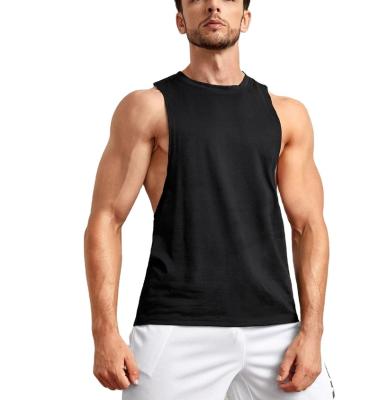 China Wholesale QUICK DRY Mens Sports Tank Tops Sleeveless Custom Fit Round Neck Tank Top Gym Tank Tops Regular Fit for sale