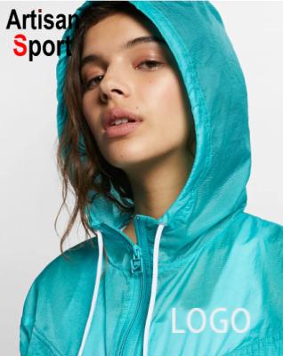 China Young Girl Autumn QUICK DRY Sport Use Anorak Fashionable With Custom LOGO Waterproof Gear Anorak Jackets Women Gym Clothing for sale