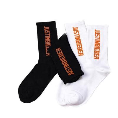 China Custom Crew Logo Plain 100% Organic Cotton Socks Wholesale Mens Unisex Sports Socks QUICK DRY for sale