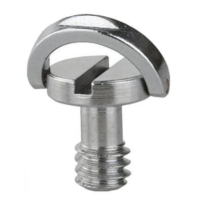 China Durable Stainless Steel Small D Ring Screw 1/4-20 Camera Tripod Thread Hidden Screw for sale