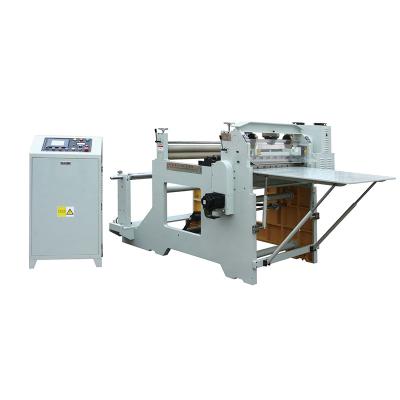 China Automatic 1300 sheet film paper roll to cover slitter sheeter cutter for sticker label for sale