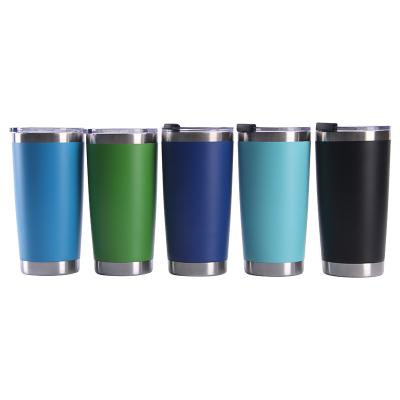 China Custom Laser Engraved Disposable Stainless Steel Tumbler Logo 24oz 20oz 30oz 14oz With Magnetic Handle Covers for sale