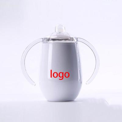 China Moq 280ml bass new products baby tumbler cups empty custom sippy sublimation stainless steel disposable greasy straight sublimation for sale