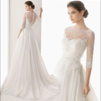 China Dry Cleaning Dress In Fairy Sleeve Wedding Dress Short Wedding Dress Bridal Gowns for sale