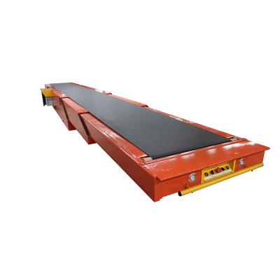 China Direct Sales Cheap Modern Heat Resistant 3 Sections Loading Telescopic Belt Conveyor for sale