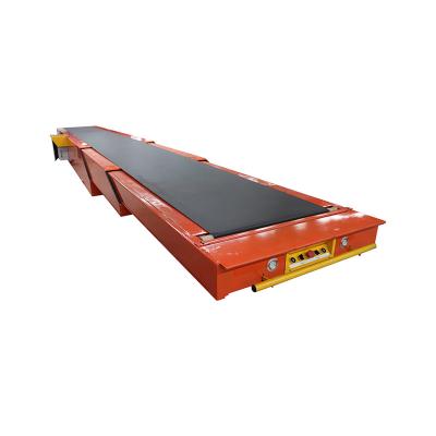 China Hot Selling Heat Resistant Telescopic Belt Durable 3 Section 14m Telescopic Unloading Belt Conveyor for sale