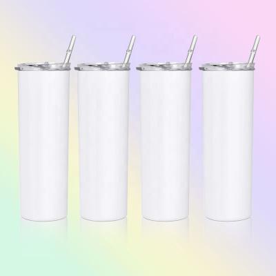 China Viable Wholesale Sublimation Tumblers Stainless Steel Straight Mugs 15oz 20oz 22oz 30oz Blanks Sublimation Tumbler With Straw for sale