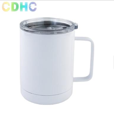 China US Warehouse Travel Coffee Mug Sublimation Low Tumbler 12oz Durable Ball With Handle Sublimation Blanks Vacuum Travel Mug for sale