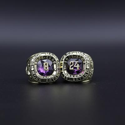 China 2021 Men's Basketball Lakers Championship Rings KOBE Hall of Fame Souvenir Casual / Sports Rings Men Set DROPSHIPPING for sale