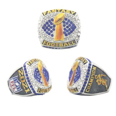 China 2021 Dropshipping Casual/Sporting Men's Fantasy Football Championship Rings Custom for sale