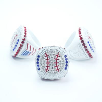 China Custom High Quality Casual/Sports Ring Colorful Rings For Young Tournament Baseball Awards Of Champions for sale