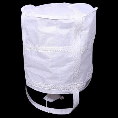 China Tipo cruzado grande 220gsm del bolso los 90x90x110cm del alto jumbo blanco de Capacitous en venta