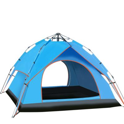 China Extended Type Outdoor Camping Double Tent Oxford Fabric Family Tent for sale