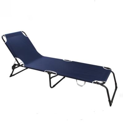 China Modern Luxury Beach Chair Summer Outdoor Folding Steel Bed for sale