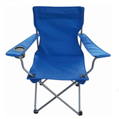 China Modern Wholesale Cheap Beach Arm Rest Camping Folding Camping Chair With Cup Holder for sale