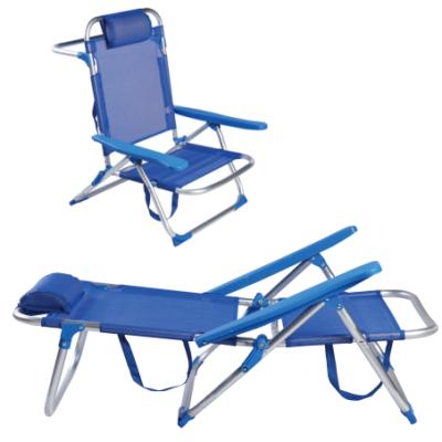 China Modern Outdoor Aluminum Folding Sun Lounger Camping Chair Beach Chair Sofa for sale