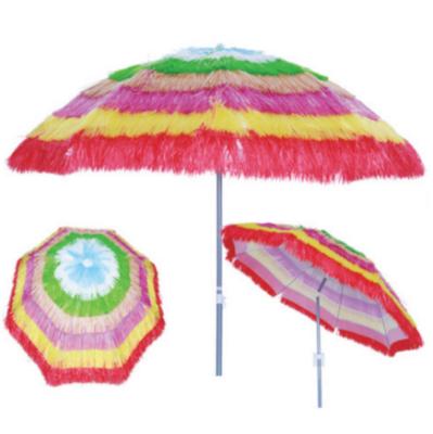 China Custom Wholesale Modern Colorful Printing Outdoor Sun Tassel Portable Luxury Beach Umbrella for sale