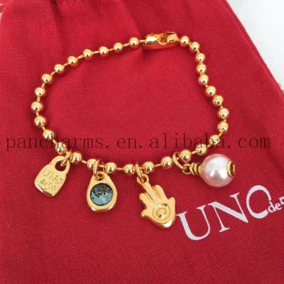 China Original cute gold bracelet chain beads fashion jewelry women joyeria Unode50 high quality for sale