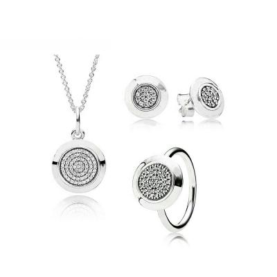 China 2020 simple cute smart silver girlfriend actress jewelry 925 charm necklace fashion earrings for sale