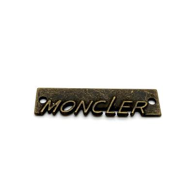 China Viable Zinc Alloy Enameled Custom Brand Logo Metal Label Plate Clothing Label Metal Label Accessories for sale