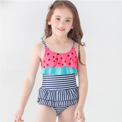 China 2021 popular breathable for kids watermelon print swimsuit for kids for sale