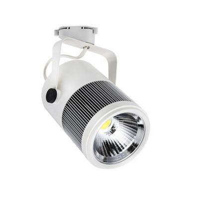 China Mid Century Commercial Lighting 3 Phase Cob Led Track 30W Spotlight for sale