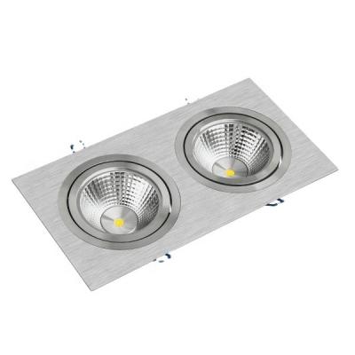 China Modern Adjustable Recessed Spot Downlight Square Down Light Frame Commercial Light Fixtures For GU10 for sale