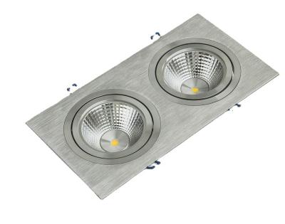 China Modern Adjustable Recessed Spot Downlight Square Down Light Frame Commercial Light Fixtures For MR16 for sale