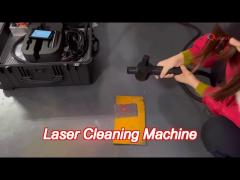 100w 200w suitcase fiber laser cleaner with touch screen and jpt source