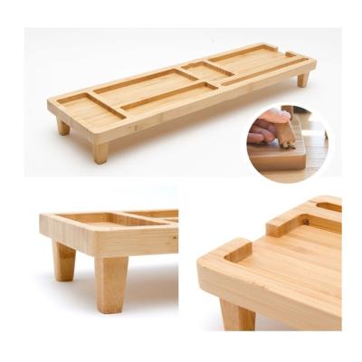 China Viable Multifunctional Bamboo Organizer Office Supplies Large Capacity Student Pencil Holder With Charging Station for sale