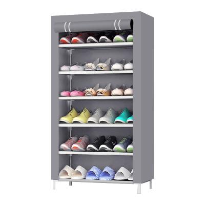 China Simple Organizer Non Woven Fabric Shoe Shelf Storage Cabinet Sustainable Factory Sale for sale