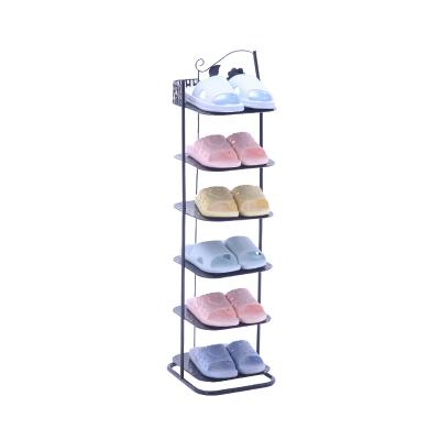 China Sustainable High Quality Multi-Tiered Shoe Racks Iron Space Saving Bedroom Corner Shoe Rack for sale