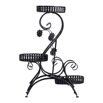 China Gardenin Potted Metal Flower Support Frame 6 Viable Plant Stand Suitable For Indoor And Outdoor Plant Stand for sale