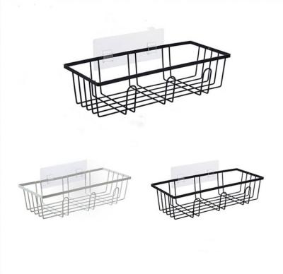 China Viable Wholesale Bathroom Toilet Rack Shelf Bathroom Storage Rack Sundries Iron Wall Hanging Storage Rack for sale