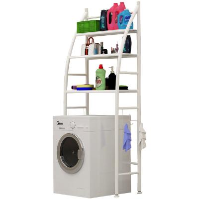 China Factory Price Viable 3 Layer Metal Shelf Above Washing Machine Space Saving Storage Rack Bathroom Sundries Rack for sale