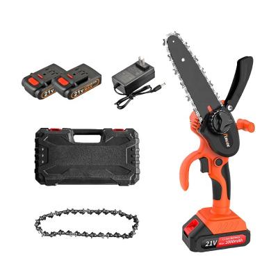 China Wood Saw 4 6 inch professional outdoor garden pruning electric tool power chain saw electric portable hand cordless mini chainsaw for sale