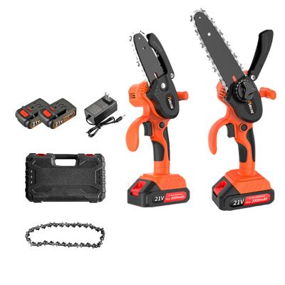 China Wood Saw Customized portable household cordless electric chainsaw small lithium battery power chain saw with electric start for sale