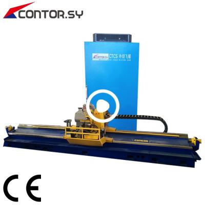 China Drain Pipe Saw Machine Low Noise Level Automatic Pipe Cutting Machine Or Machine Makes Electrical Tubes for sale