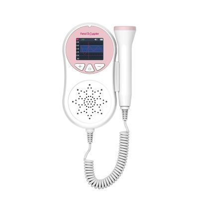 China Plastic Portable 3Mhz Hospital Grade Pocket Fetal Doppler Heart Rate Handheld Fetal Monitor for sale