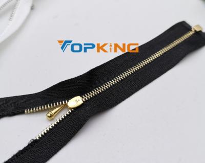 China Small #0 viable metal fnished zipper for fashion doll clothes for sale