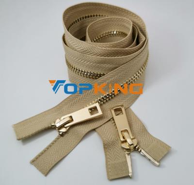 China #5 Metal Zipper Two Workable Ways For Down Jacket for sale