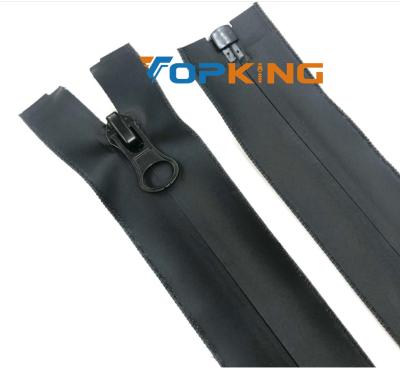 China Sustainable Korean Style PU Coated #5 #7 Waterproof Nylon Zipper High Quality for sale