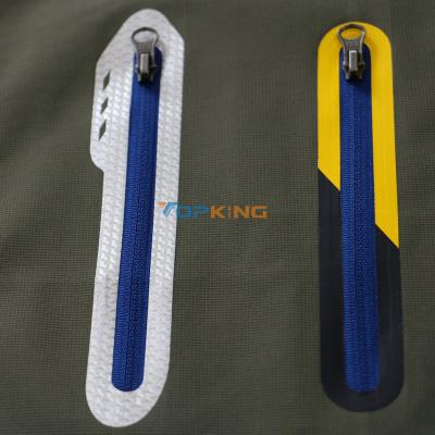 China Sustainable reflective pocket bonded zipper for sale