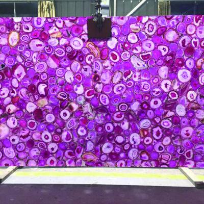 China Pure natural agate modern home background decoration agate coffee table desk support customization for sale