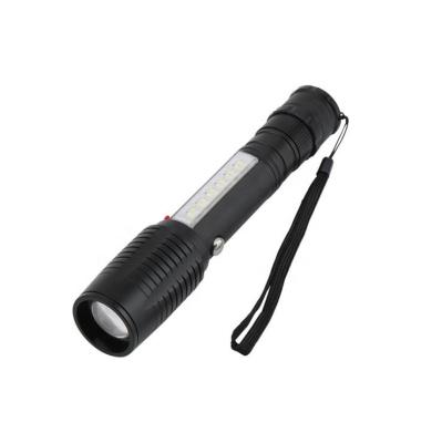 China Outdoor Camping Hiking Tactical High Power IPX4 ZOOM Long Range Hand Crank 18650 LED Emergency Camping Emergency Torch Walking Flashlight With Fire Start for sale